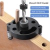 Mesee Dowel Drill Guide, Doweling Jig Kit, 3-Hole Punch Positioner,