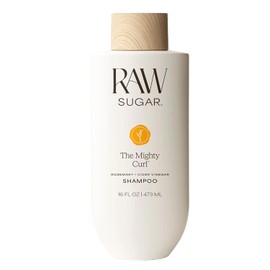 RAW SUGAR, The Mighty Curl Shampoo, con Romero, Aguacate y Vinagre de Manzana, Nutre y Define los Rizos, 16 OZ