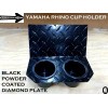 Yamaha Rhino Center Dash 2 Cup Holder Black Powder Coated