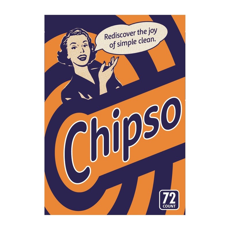 Chipso 72 Count Laundry & All Purpose Natural Soap Packs