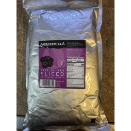 AgroSevilla Ripe Black Olives Sliced 33oz Use By 10/28/2027 aceitunas negro