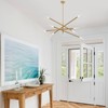 VANZARLA Modern Sputnik Chandelier for Entryway, Industrial Gold Pendant Lighting,