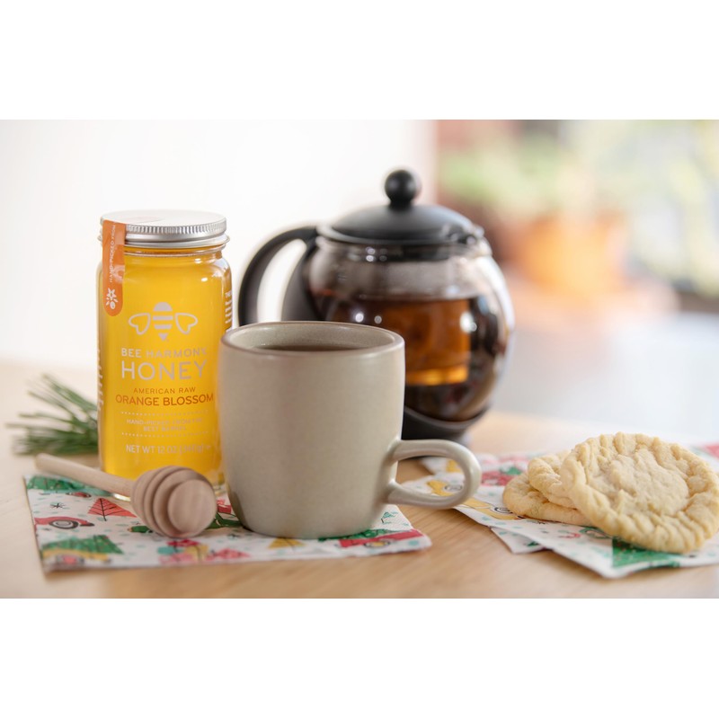 Bee Harmony Orange Blossom Raw Honey, 12 OZ (Pack of