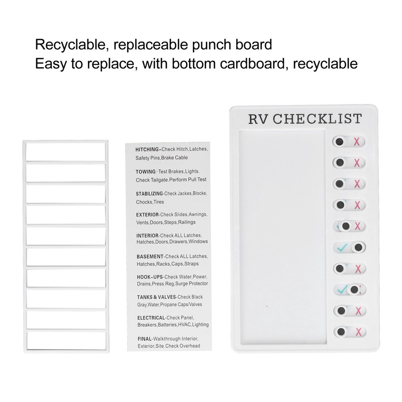 4pcs Checklist Board DIY Production Recyclable Portable Chore Checklist Detachable