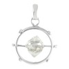Starborn Herkimer Diamond Spinner Pendant in Sterling Silver