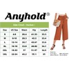 Anyhold Womens Capri Pants Loose High Waisted Wide Leg Lounge
