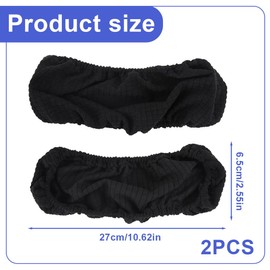 NOPKESV Pack of 2 Office Chair Armrest Covers Stretchy Arm Pad Swive Protective Cover Protectors Elastic Waterproof Sleeve Cover for Home Rest Desk Swivel Chairs (Black)