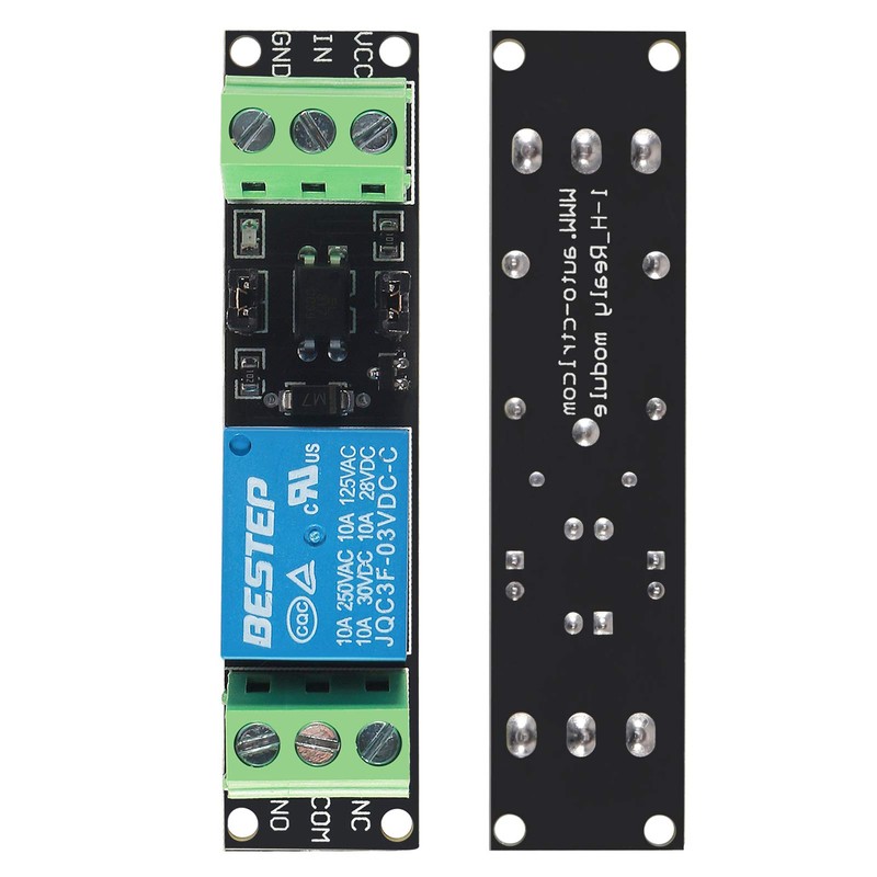 AITRIP 8 Pack 3V 1 Channel Relay Power Switch Module