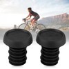 JINDI Bicycle Handlebar End Plugs Rubber 1 Pair Elastic Universal