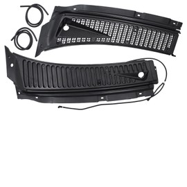 MOTOKU Windshield Wiper Vent Cowl Screen Cover Grille Panels Kit for Ford F-250 F-350 F-450 F-550 Super Duty 1999-2007