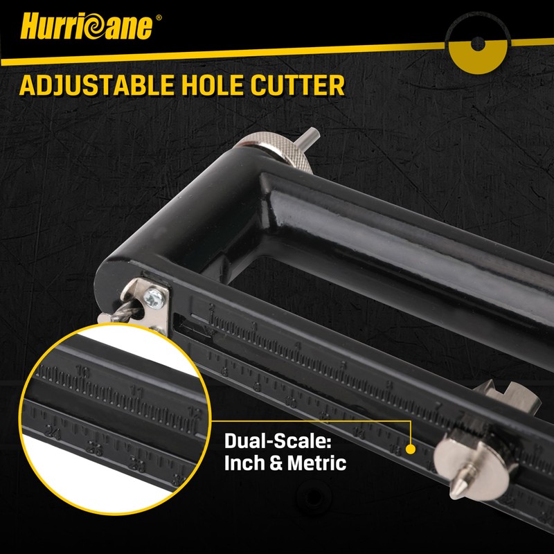 HURRICANE Adjustable Hole Cutter, Sheet Metal Circle Cutter from 2