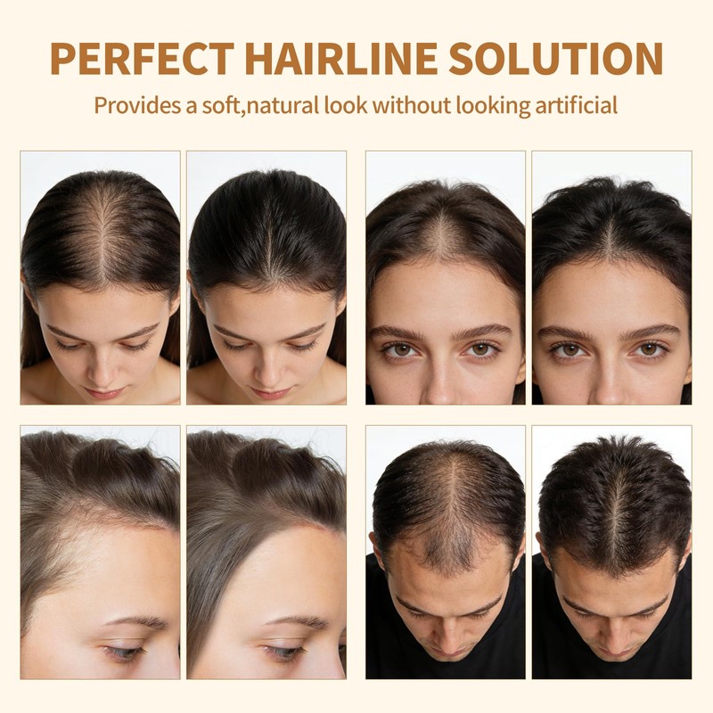 Hairline Powder, Gray Root Touch Up, Sweatproof, Dark Brown