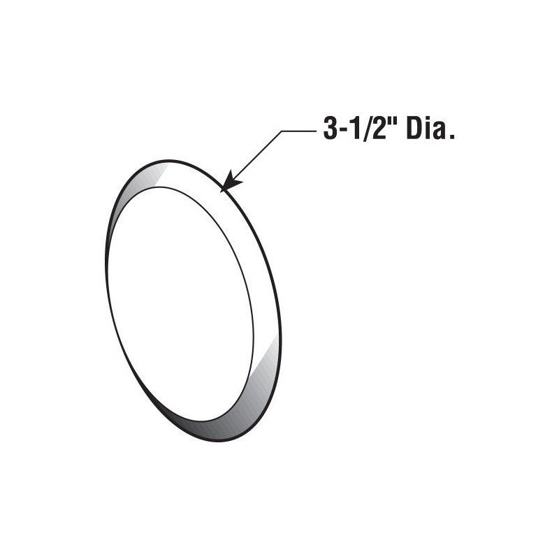 Prime-Line MP9243 Wall Protector, 3-1/4 In., Textured Surface, Rigid Vinyl,