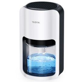 TABYIK Dehumidifiers for Home, 42oz Dehumidifier for Bathroom, Dehumidifiers for Room with Auto Shut Off, Auto Defrost Quiet Dehumidifiers for Bedroom Wardrobe Closet Trailer RV