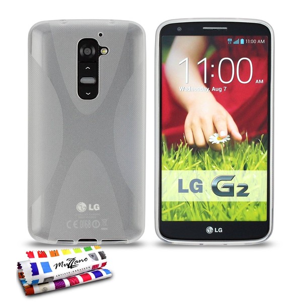 MUZZANO Original Le X Premium Flexible Shell Case for LG Optimus G2 - Clear