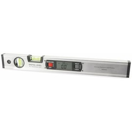 DAYTOOLS Digital Spirit Level DWW-400, 400 mm, Aluminium Spirit Level with Large LC Display, Data Hold Function, Automatic Rotating Display, 4 Integrated Magnets, Vertical and Horizontal