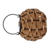 Outdoor Solar Lantern LED Waterproof Hollowed Rattan Ball Solar Hanging