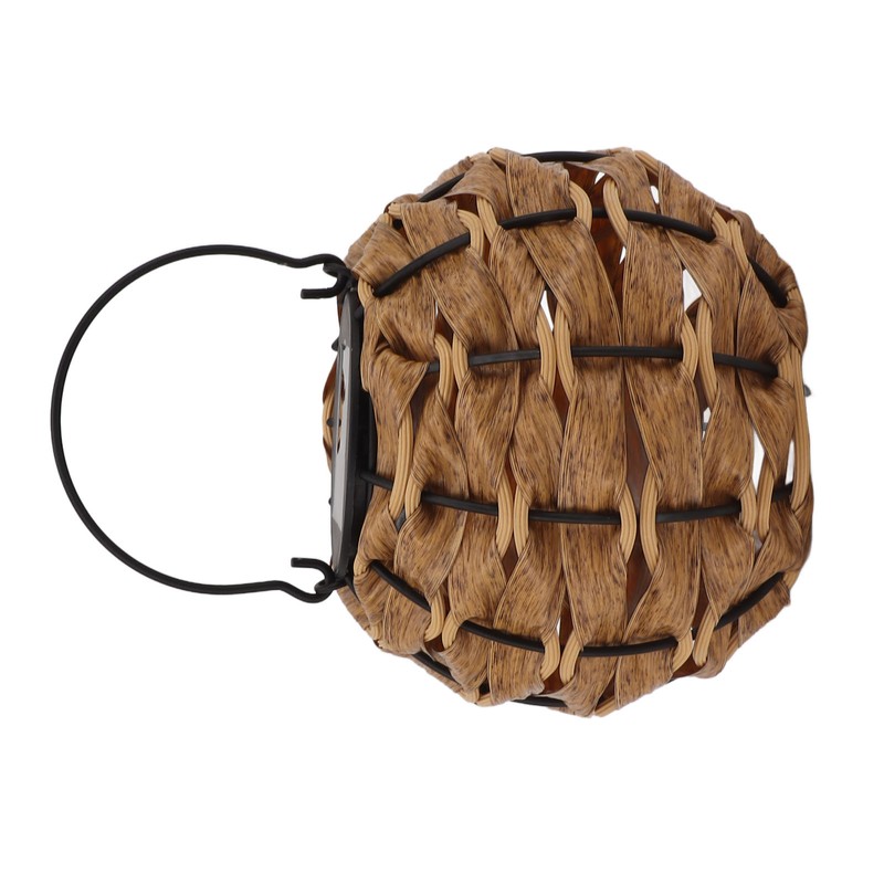 Outdoor Solar Lantern LED Waterproof Hollowed Rattan Ball Solar Hanging