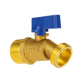 Angry Pony MNPT 3/4 x GHT 3/4 Brass Rain Barrel Spigot Kit, Outdoor Faucet with Bulkhead Fitting for Water Bucket,Hose Bib,Rainwater Barrel