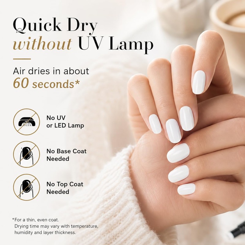 White Nail Polish Pen for Women, Water-Based Quick Dry Precision