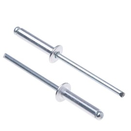 3.2mm x 10mm Alloyl Blind Rivets, 50 Pack – Rivets for Metal, Blind Rivet, Dome Head Rivet, Aluminium Body and Steel mandre Pop Rivets for Car Body, Metal Fastening, Leather, – Push Rivets