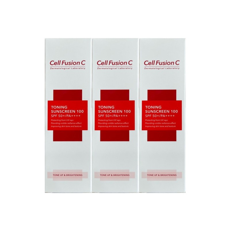Cellfusionc Toning Sunscreen 100 50ml (SPF50+) 3 Pieces / Circle