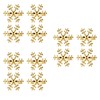 Alipis 12 Pcs Snowflake Napkin Ring Gold Snowflake Napkin Rings