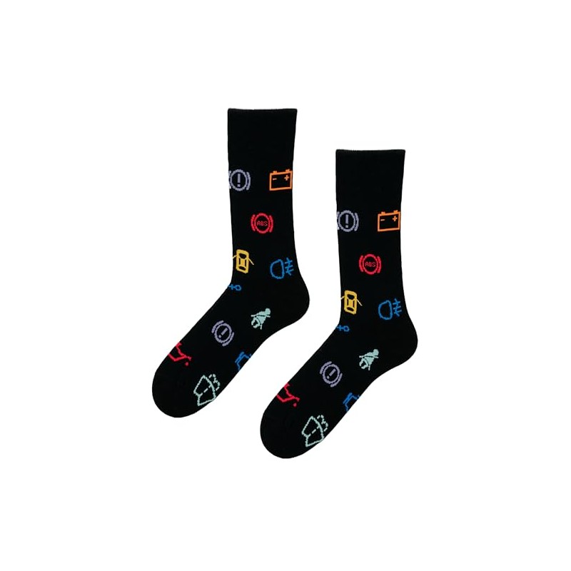 TODO Colours Funny Socks with Motif - Multicoloured, Colourful, Crazy
