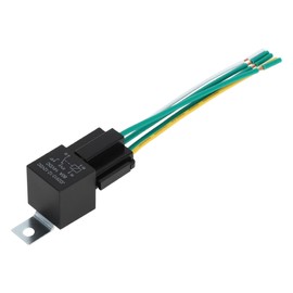 HEROFFIX 5 Pins 12V 80A 1 Pc Electrical System Fuel Pumps Window Motors Headlight Switches Auto Relay with Metal Hanging Hole Waterproof Car Relay Black