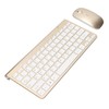 Keyboard Mouse Set 2.4G Wireless 78 Keys USB Thin Etched