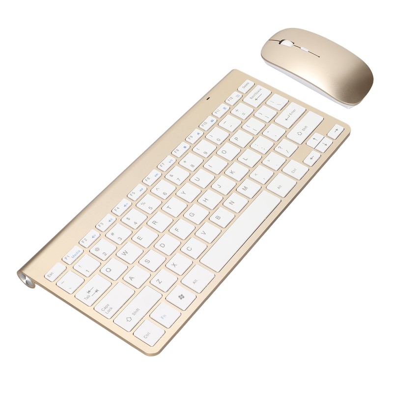 Keyboard Mouse Set 2.4G Wireless 78 Keys USB Thin Etched
