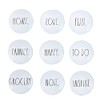 Rae Dunn Decorative Fridge Magnets – 9 Piece Cute Glass