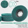BaiNuo Nylon Fiber Polishing Wheel, 4.5-Inch Angle Grinder Sanding Disc,