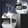 6 Pack Handheld Tally Counter,4 Digit Number Count Clicker Counter,Round
