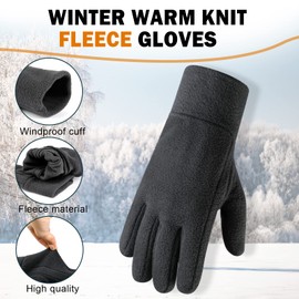 ONESING 2 Pairs Winter Gloves for Women Touchscreen Gloves Winter Gloves Women Warm Gloves Fleece Gloves for Women Cold Weather