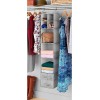 ECANVER Organizador Closet Ropa Zapatos 10 Espacios Colgable Gris