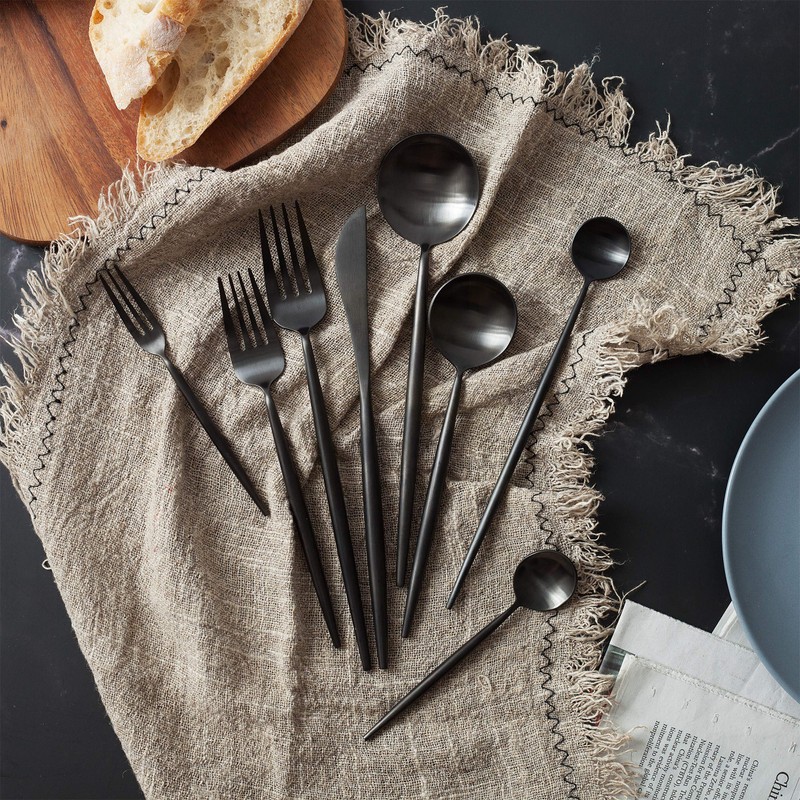 Homelux Theory 18/10 Stainless Steel Silverware Set, 2 Sets of