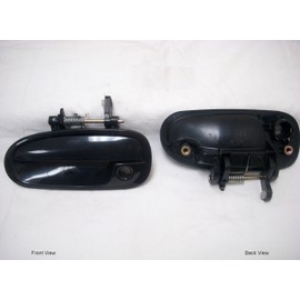 PT Auto Warehouse HO-3239S-FL - Manija exterior para puerta, color negro suave, lado del chofer