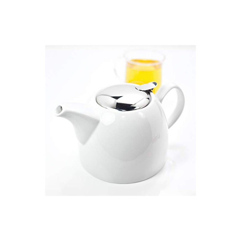 Judge Tea Leaf Teapot, 1.2L, White, 20 x 30 x