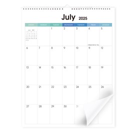 SKYDUE Wall Calendar 2025-2026, 18 Months Calendar from Jul. 2025 to Dec. 2026, 14.5 x 11.5 Vertical Wall Calendar with 280 Planner Stickers