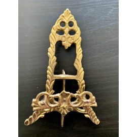 GLOBEDECOR 6" Brass Easel Display Stand Brass Scrying Mirror stand Picture Frame stand