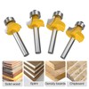 1/4 Inch Shank Roundover Edging Router Bit Set Corner Rounding