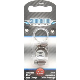 Shoreline Marine Stainless Steel Universal Hose Clamp, 1/4-5/8"