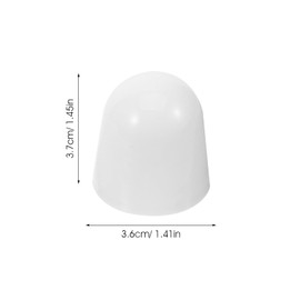 SEWOART 6 Pairs Universal Toilet Bolt Caps with Washers Push On Covers for Bathroom Toilet Bowls Easy Installation