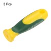 sourcing map 3pcs Rubber File Handle 3.27 Inch Round Hole