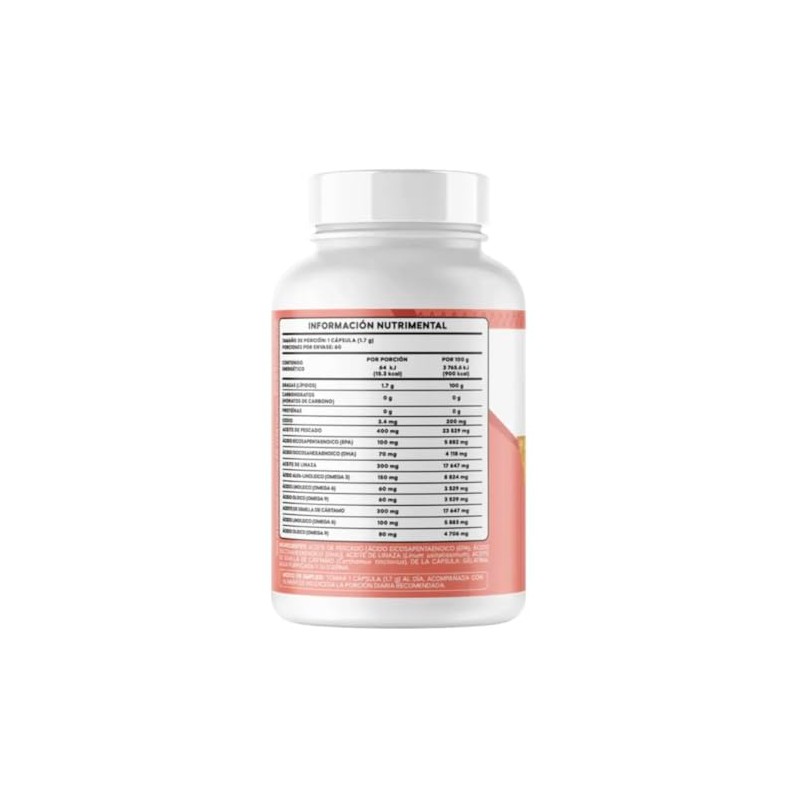Omega 3 6 9 Premium 60 Cápsulas Suplemento Sin Sabor