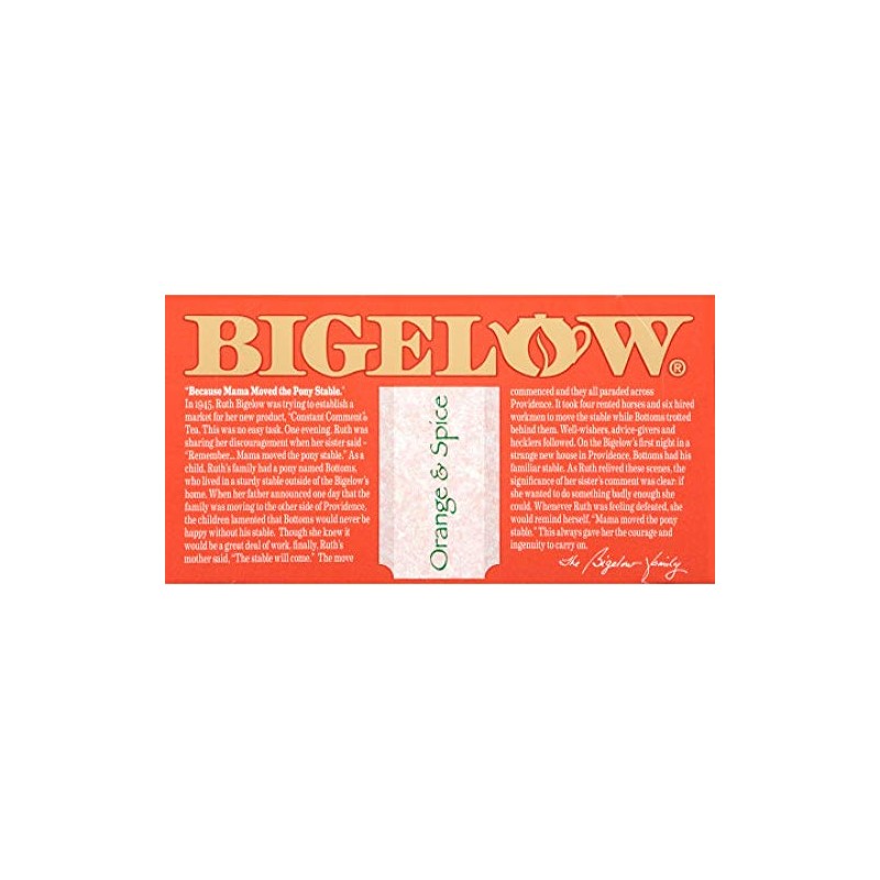 Bigelow Tea Orange and Spice Tea, 20 ct (Pack of