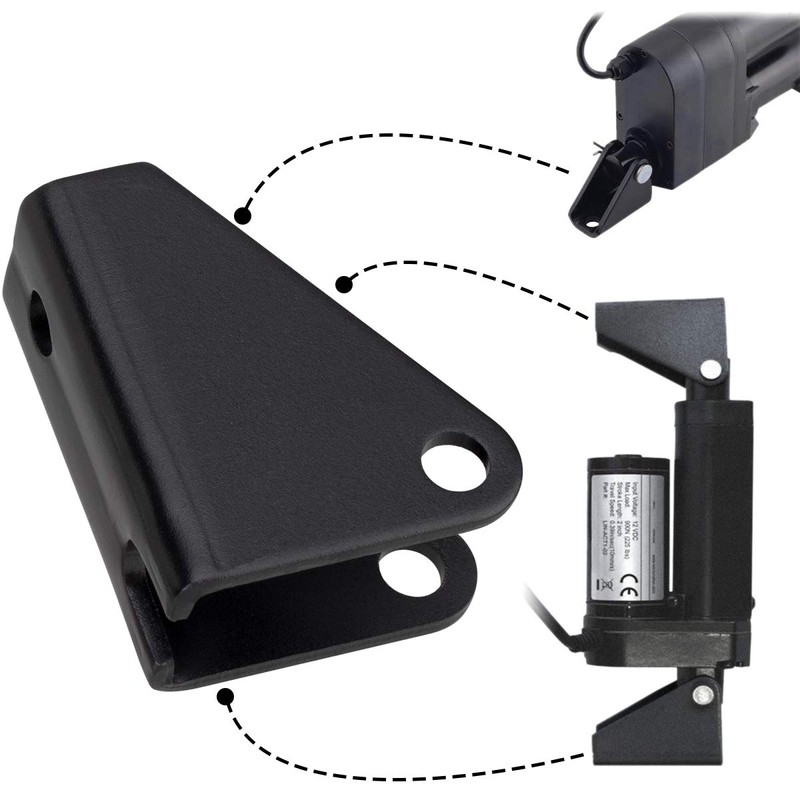 PAGOW Linear Actuator Mounting Brackets, Silver Heavy Duty Metal Mounting