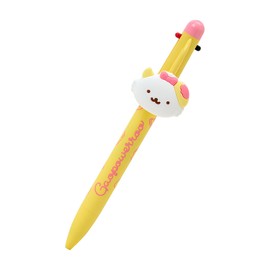 Sanrio 321508 3-Color Ballpoint Pen (Omurice), ABS, PVC, Oil-Based, Ball Diameter: 0.03 inches (0.7 mm), Ink Color: Black, Red, Blue, Stationery