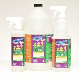 Absolutely Clean Amazing Reptile & Amphibian Terrarium Cleaner and Deodorizer - Just Spray/Wipe - Safely & Easily Removes Reptile & Amphibian Messes - USA Made (128oz Refill - Save 60%)